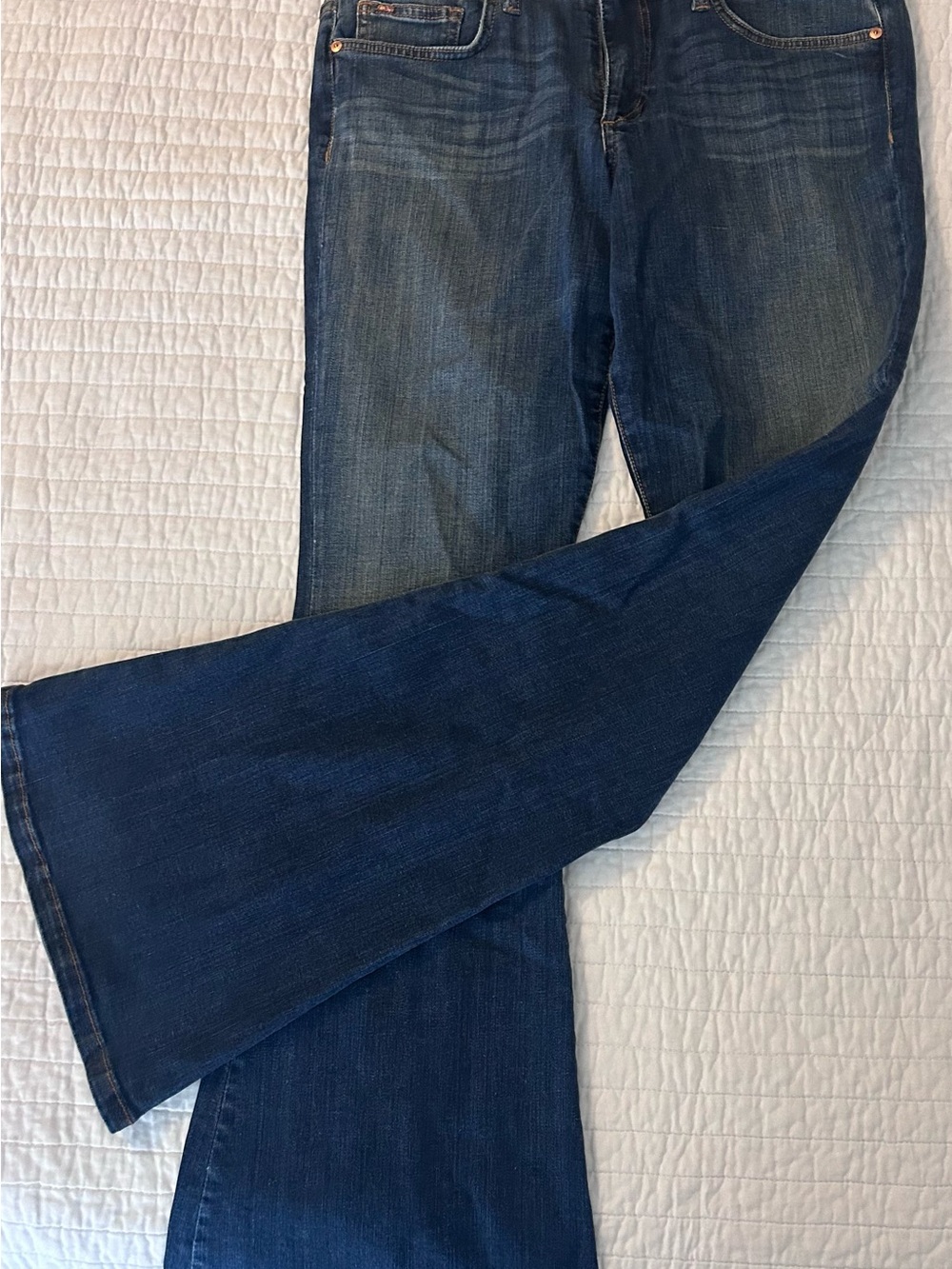 Joe's Jeans Dark Blue Flare Wide Leg Jeans